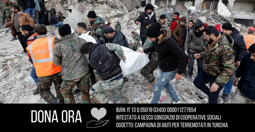 Support Rojava: Gesco si attiva per aiutare le vittime del terremoto di Turchia e Siria
